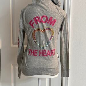 Y2K Size Medium Light Weight Thin 2000s Bedazzled Jacket Soft & Snatched Fit